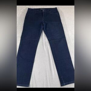 Gloria Vanderbilt Amanda womens dark wash straight leg denim jeans size 12P